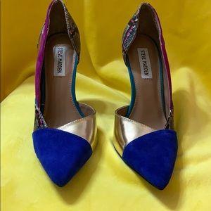 Steve Madden multi colored pump size 8